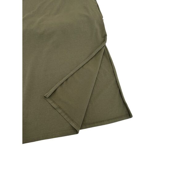 Marine Layer Taylor Midi Shirt Dress Womens Size S Olive Green Jersey Sleeveless - Picture 3 of 5